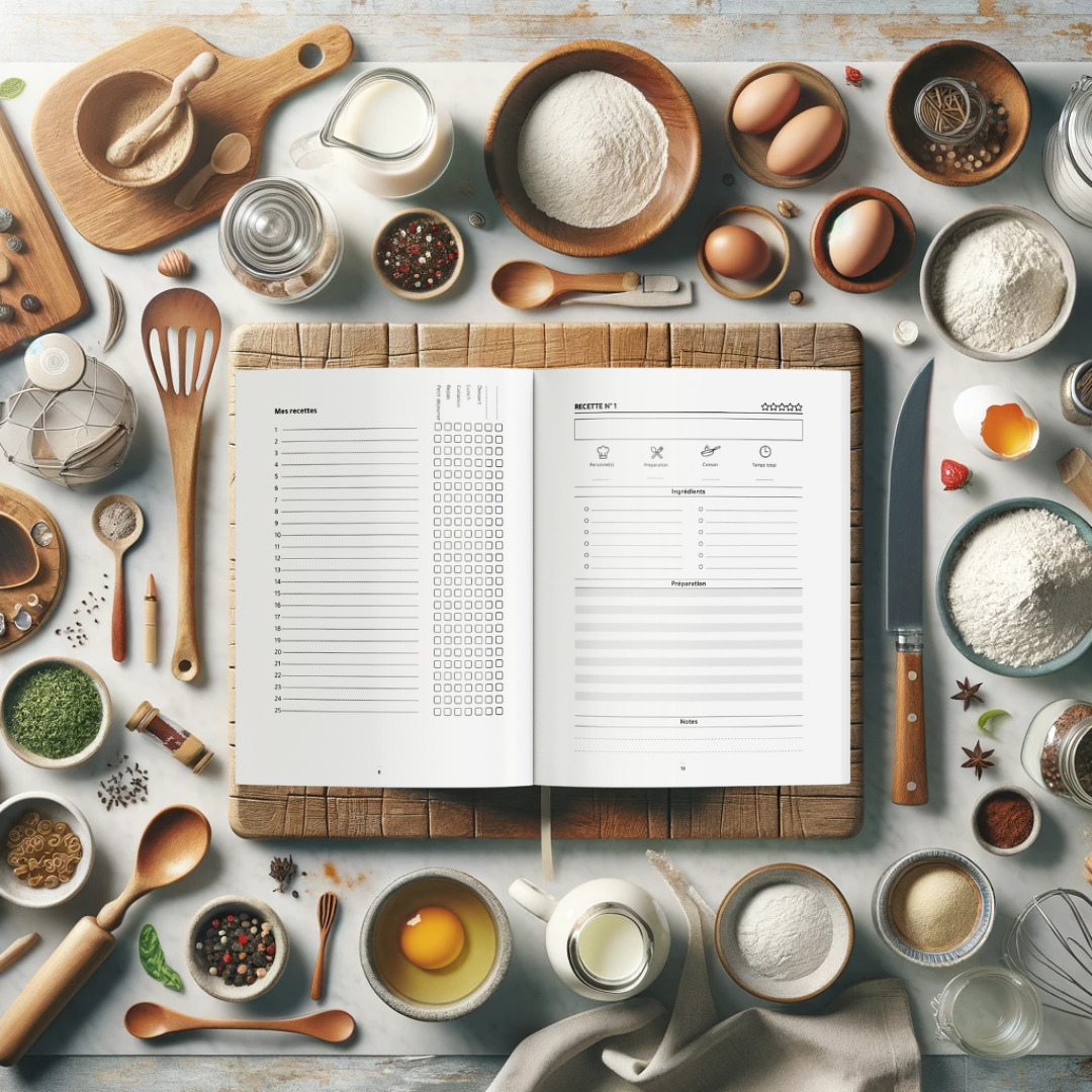 Mon carnet de recettes : cahier de 100 recettes à compléter
